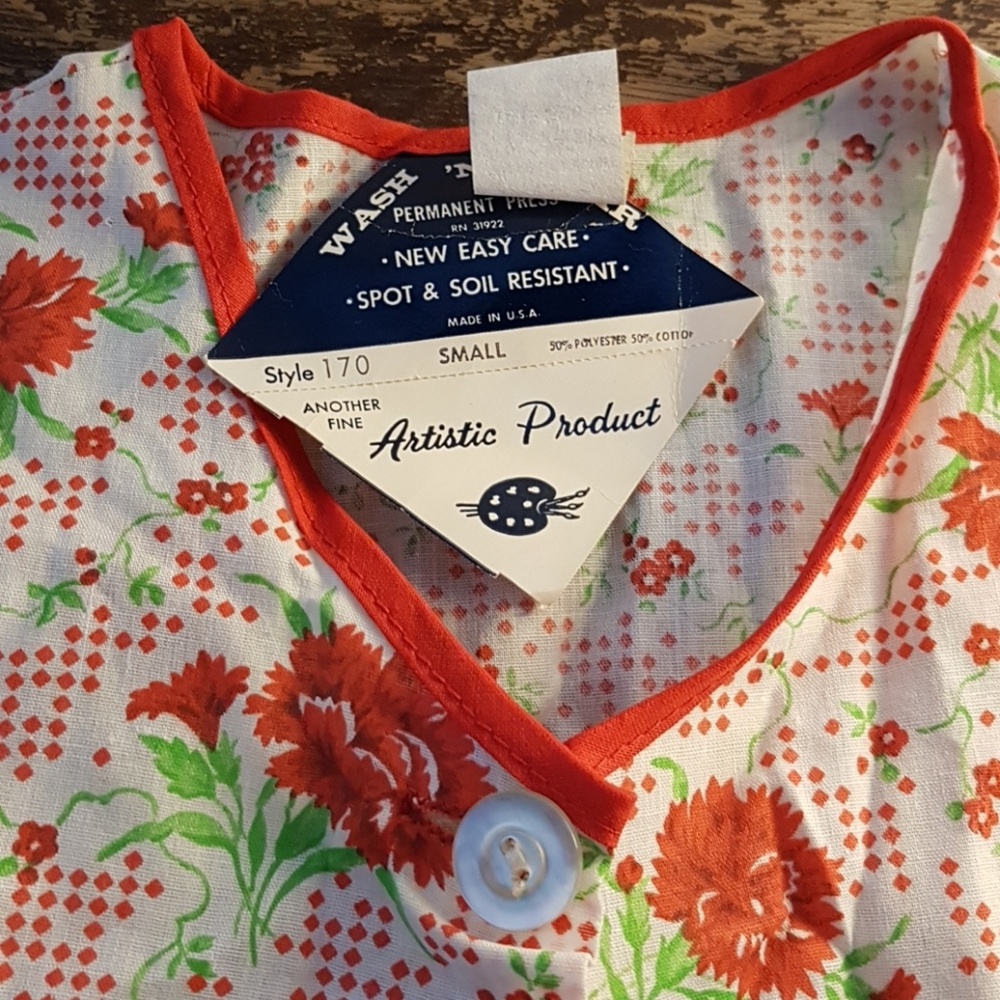 brand new vintage deadstock artistic smock - Picture 1 of 6